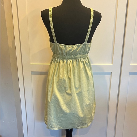 La Hearts Cotton Light Green Mini Dress - Picture 5 of 6